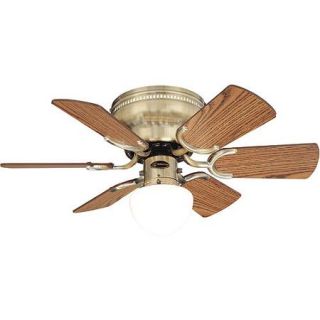 Westinghouse Petite Ceiling Fan and Light, Antique Brass