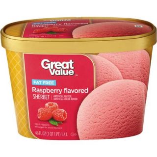 Great Value Raspberry Sherbet, 48 oz