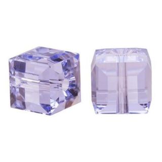 Swarovski Crystal, #5601 Cube Beads 6mm, 4 Pieces, Provence Lavender