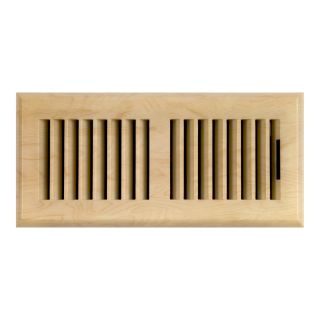 Accord Louvered Maple Look ABS Resin Floor Register (Rough Opening: 2 in x 12 in; Actual: 3.6 in x 13.42 in)