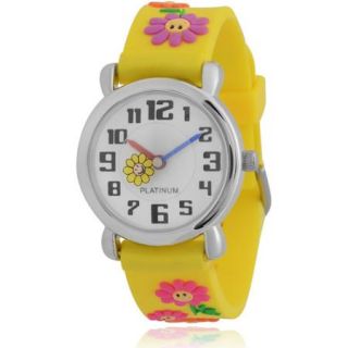 Brinley Co. Girls' Flower Silicone Watch