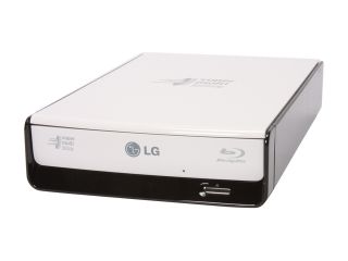 LG Black/White 6X BD R 2X BD RE 16X DVD+R 6X BD ROM 4MB Cache USB 2.0 External 6X Blu ray Disc Rewriter BE06LU11