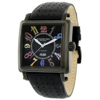 Stuhrling Original Men's Manchester Ozzie Automatic Leather Strap Watch