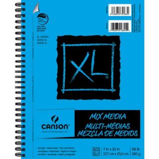 Canson XL Mix Media 7" x 10" 60 Sheet Side Wire Bound Paper Pad