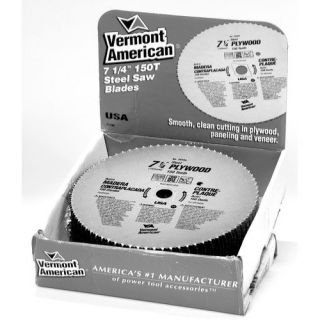 Vermont American 26494 7 1/4 inch 150 Tooth Plywood Circular Saw Blade