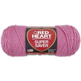 Red Heart Super Saver Yarn, Light Raspberry