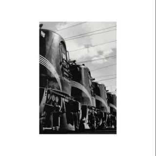Monsters at Rest   Diesel Trains Print (Canvas Giclee 20x30)
