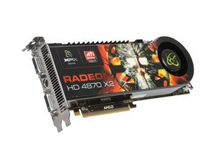 XFX Radeon HD 4870 X2 DirectX 10.1 HD 487A CDF9 2GB 512 Bit GDDR5 PCI Express 2.0 x16 HDCP Ready CrossFireX Support Video Card