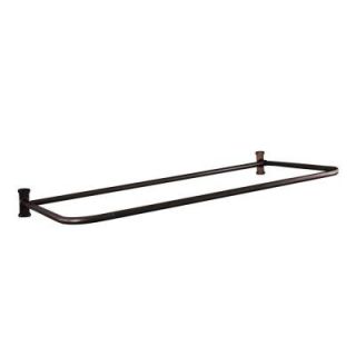Barclay Products 54 in. x 26 in. D Shower Rod in Oil Rubbed Bronze 4145 54 ORB