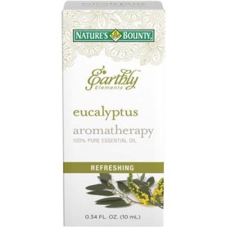 Nature's Bounty Earthly Elements Aromatherapy Eucalyptus 100% Pure Essential Oil, 0.34 fl oz