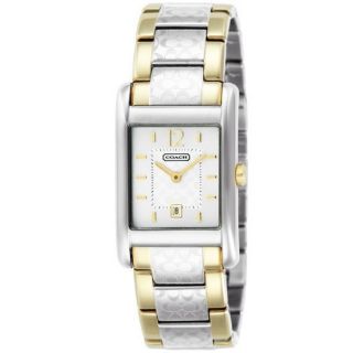 Coach Womens 14501451 Carlisle Square Two tone Stainless Steel