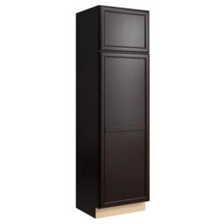 Cardell Boden 24 in. W x 21 in. D x 84 in. H Linen Cabinet in Coffee VLC242184L.AF5M7.C63M