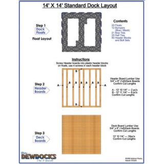 DewDocks   USA 168'' x 168'' Standard Dock Layout