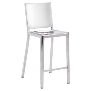 Zuo Modern Fall Stainless Steel Counter Stool   Set of 2