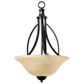 Yosemite Home Decor Tioga Pass 3 Light Oil Rubbed Bronze Pendant with Amber Scavo Glass Shade 113 3B ORB