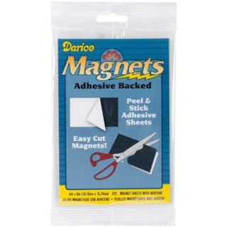 Sticky Back Magnet Sheet 4"X6" 3/Pkg 