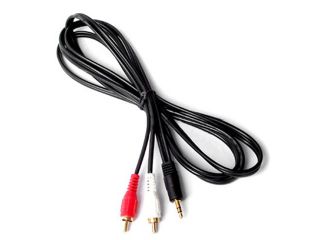 CMPLE 727 N 25 ft 3.5mm Mini Plug to 2 RCA Hook Computer To Stereo, iPod