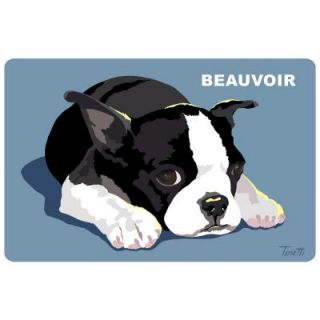 Bungalow Flooring Printed Boston Terrier 35 17.5 in. x 26.5 in. Mat 20304381827