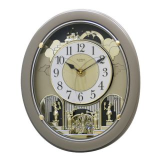 Rhythm Golden Stars Melody Wall Clock