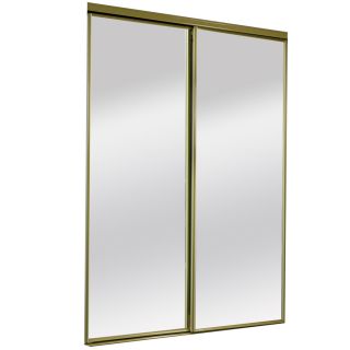 ReliaBilt Mirror Panel Sliding Closet Interior Door (Common: 48 in x 80 in; Actual: 48 in x 80 in)