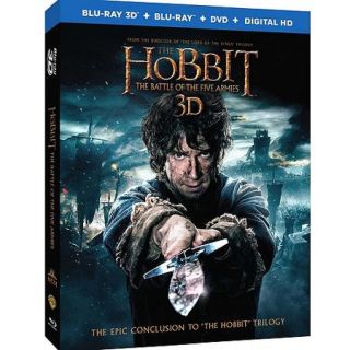 The Hobbit: The Battle Of The Five Armies (3D Blu ray + Blu ray + DVD + Digital With Ultraviolet) (With INSTAWATCH) (Widescreen)