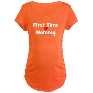 Cafepress First Time Mommy Maternity Dark T Shirt