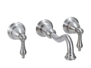 Belle Foret BFN31501SN Above Counter Wall Mount Lavatory Faucet, Satin Nickel