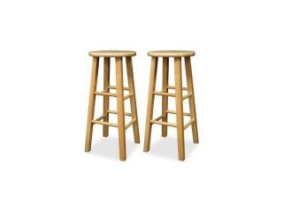 Winsome 83230 2 Piece 30" Square Beechwood Stools