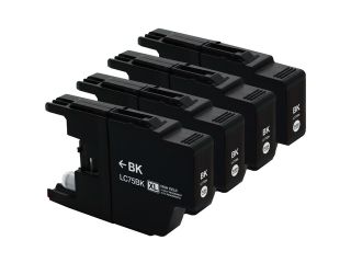 SL 4PK Brother LC 75XL Black Ink Cartridge for MFC J825DW MFC J625DW Printer LC75xl