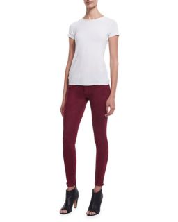 Joes Jeans The Icon Faux Suede Skinny Jeans, Merlot