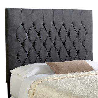 Humble + Haute Halifax Charcoal Tall Full Diamond Tufted Upholstered