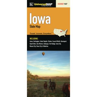 Iowa Fold Map by Universal Map