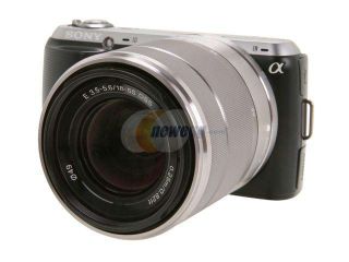Sony Alpha NEX C3K/B Black 16MP Compact Interchangeable Digital Camera with 18 55mm Zoom Lens