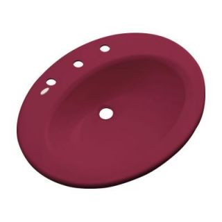 Thermocast Tierra Drop In Bathroom Sink in Ruby 85866