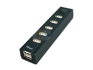 Rosewill RHB 330 7 Ports USB 2.0 Hub with Power Adapter