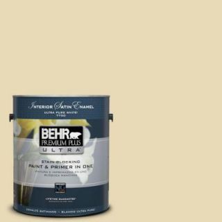 BEHR Premium Plus Ultra 1 gal. #370E 3 Willow Herb Satin Enamel Interior Paint 775001