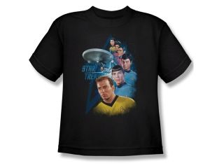 Star Trek Boys' Among The Stars Youth T shirt Youth Medium Black