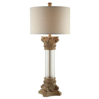Crestview Collection Antique Column 43.5 H Table Lamp with Drum Shade