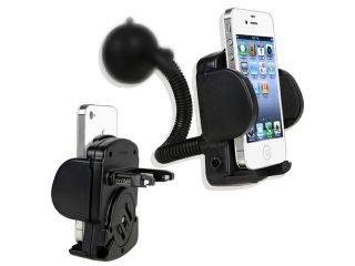 Insten Black Windshield Car Mount Holder compatible with the New Apple? iPhone? 5