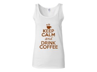 Junior Keep Calm And Drink Coffee Graphic Sleeveless Tank Top
