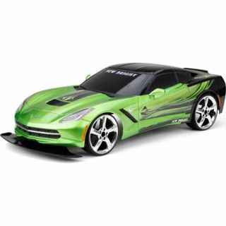 New Bright 1:10 Radio Control Full Function 6.4V Corvette, Green