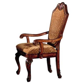 Chateau De Ville Arm Dining Chair Wood/Cherry (Set of 2)   Acme
