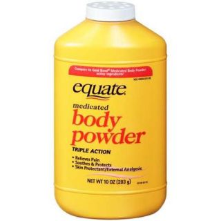 Equate Medicated Body Powder, 10 oz