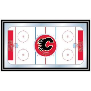 Trademark NHL Calgary Flames 15 in. x 26 in. Black Wood Framed Mirror NHL1500 CF