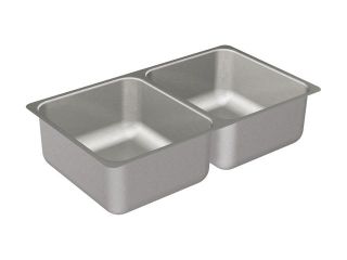 MOEN 22257 Stainless steel 20 gauge double bowl sink