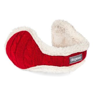 Womens Degrees By 180S Cable Knit Ear Warmer   Chili Pepper