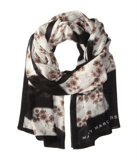 marc by marc jacobs defaced floral scarf black multi