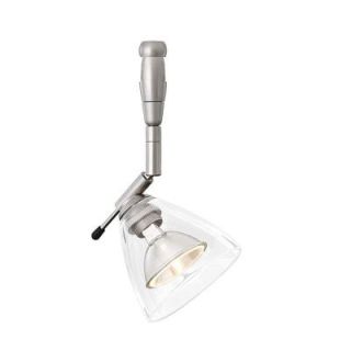 LBL Lighting Mini Dome I Swivel I 1 Light Satin Nickel Clear LED Track Lighting Head HB325CRSC12LEDMPT