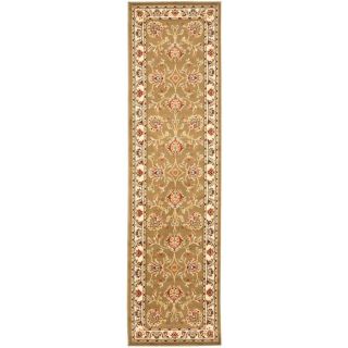 Safavieh Lyndhurst Green and Ivory Rectangular Indoor Machine Made Runner (Common: 2 x 16; Actual: 27 in W x 192 in L x 0.5 ft Dia)