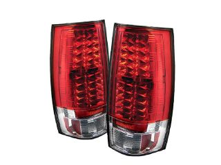 Chevy Suburban 1500/2500 2007 2011 LED Tail Lights   Red Clear   NEW!
